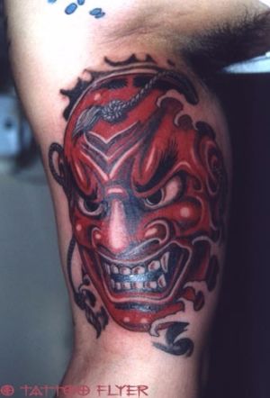 Japanisch Tattoo  Maske